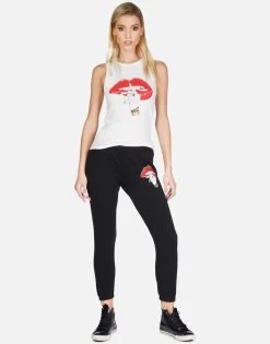 Ashlin XO Shh Lip -dress and personal adornment lauren moshi XO shh lip tank tee 2245 VCT 13116 MLK 06