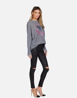 Ladona Electric Evil Eye 13 Ladona Electric Evil Eye -dress and personal adornment lauren moshi crystal electric evil cashmere sweater 1209 CSM 13194E89 CHA 05