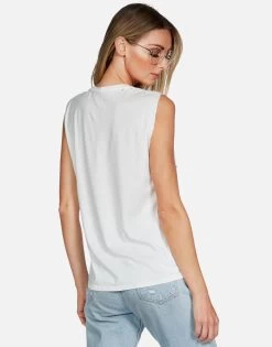 Kel Daisy Happyface -dress and personal adornment lauren moshi daisy happyface scoop neck muscle tank 2190 TNCH 13195 MLK 05