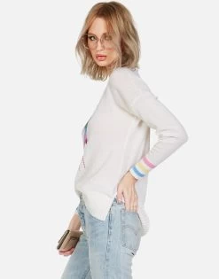 Vivian Dripping Star 17 Vivian Dripping Star -dress and personal adornment lauren moshi dripping star hand knit cashmere sweater 1391 CSM 13230 CRME 08