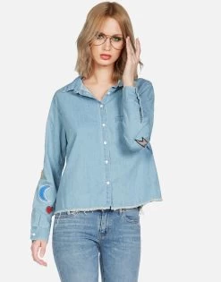 Solana Element Patches 17 Solana Element Patches -dress and personal adornment lauren moshi element patches button up shirt 1383 LDM 13257P123 SMLD 06