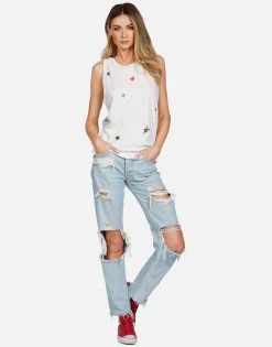 Peyton Evil Eye Elements -dress and personal adornment lauren moshi evil eye elements high neck tank 2237 VCT 13187 MLK 01