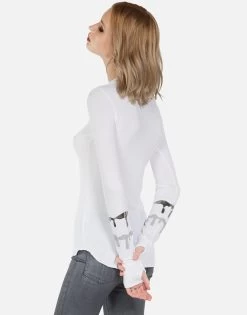 Mckinley Dripping Star -dress and personal adornment lauren moshi foil dripping star fitted thermal 2158 THR 13235 WHT 10