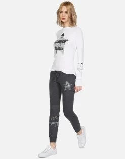 Mckinley Dripping Star -dress and personal adornment lauren moshi foil dripping star fitted thermal 2158 THR 13235 WHT 15