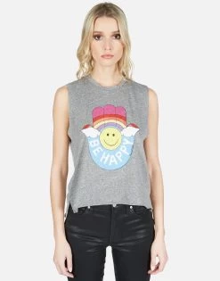 Kinzington Happy Hamsa -dress and personal adornment lauren moshi happy hamsa vintage crop muscle tank 2172 VPR 13103 HEG 01