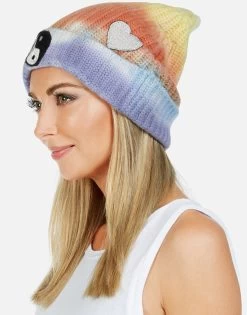 Blix Happy Peace Love -dress and personal adornment lauren moshi happy peace love patches cashmere beanie 9073 CSM 1P132 HVSTCD 04