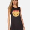 Deanna Happy Pizza -dress and personal adornment lauren moshi happy pizza sleeveless mini dress 3047 RSN 13160 ONYX 01
