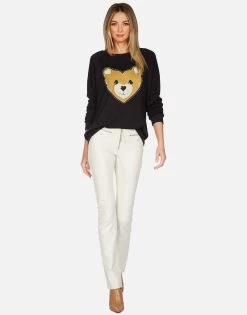 Noleta Heart Teddy -dress and personal adornment lauren moshi heart teddy loveable pullover 1217 MSF 13275E99 BLK 04