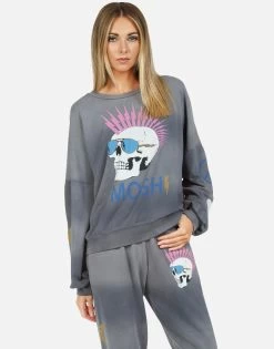 Sierra X Moshi Lightning Skull -dress and personal adornment lauren moshi iconic moshi lightning skull boyfriend pullover 1298 CCF 13445 FDGPHT 02