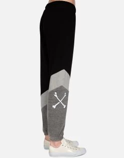 Charlene Inner Peace Sign -dress and personal adornment lauren moshi inner peace sign color block sweatpants 4110 HGT 33345 BKCHHG 09