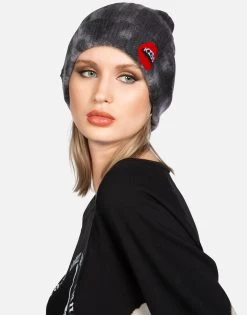 Blix Kiss Lip -dress and personal adornment lauren moshi kiss lip patch hand knit cashmere beanie 9073 CSM 3P132 SMKCLD 01