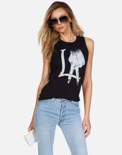 Ashlin LA Peace Finger 17 Ashlin LA Peace Finger -dress and personal adornment lauren moshi la peace finger fitted tank tee 2245 VCT 13155 BLK 10