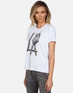 Croft LA Peace Finger 10 Croft LA Peace Finger -dress and personal adornment lauren moshi la peace finger ss tee 2213 CTT 13154 WHT 04