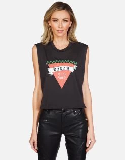 GiGi Pizza Slice -dress and personal adornment lauren moshi pizza slice crop muscle tank 2292 CTT 13158 ONYX 01
