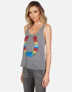 Julianna Rainbow Horseshoe -dress and personal adornment lauren moshi rainbow horseshoe tank tee 2224 LVP 13148 HEG 02