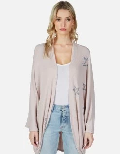 Isla Rainbow Outline Stars -dress and personal adornment lauren moshi rainbow outline stars cardigan wrap 1058 PKH 13071 BLS 01