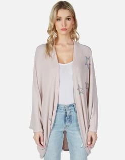 Isla Rainbow Outline Stars -dress and personal adornment lauren moshi rainbow outline stars cardigan wrap 1058 PKH 13071 BLS 03