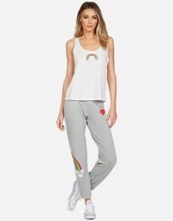 Magnolia Rainbow Skull Cloud -dress and personal adornment lauren moshi rainbow skull cloud classic scoop neck tank 2285 CTT 13203 MLK 04