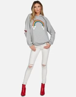 Kylie Rainbow Skull Cloud -dress and personal adornment lauren moshi rainbow skull cloud pullover raglan hoodie 1375 GSA 13205E92 HEGONX 01