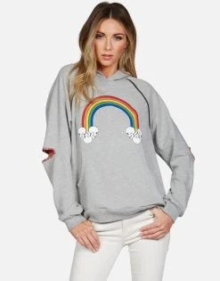 Kylie Rainbow Skull Cloud -dress and personal adornment lauren moshi rainbow skull cloud pullover raglan hoodie 1375 GSA 13205E92 HEGONX 02