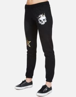 Gia Royal Skull -dress and personal adornment lauren moshi royal skull sweatpant 4009 CSA 13090 BLK 02