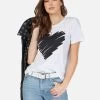 Croft Scribble Heart -dress and personal adornment lauren moshi scribble heart tee 2213 CTT 12834 WHT 04
