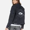 Spencer Skull Bone Eye 2 Spencer Skull Bone Eye -dress and personal adornment lauren moshi skull bone eye denim jacket 1299 DNM 22856 VBLK 05