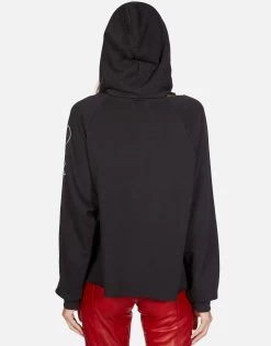 Autumn Happy Skull Flower -dress and personal adornment lauren moshi skull flower pullover hoodie 1347 FTL 13142 ONYX 05