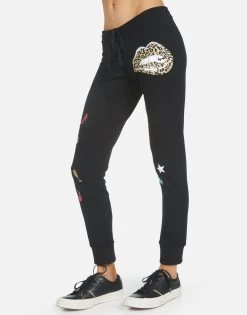 Jess Leopard Lip 15 Jess Leopard Lip -dress and personal adornment lauren moshi slim jogger jess leopard lip made in los angeles usa 4074 MSF 14294 BLK 04