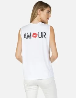 Kel Spray Kiss -dress and personal adornment lauren moshi spray amour kiss muscle tank 2190 TNC 13502 WHT 04