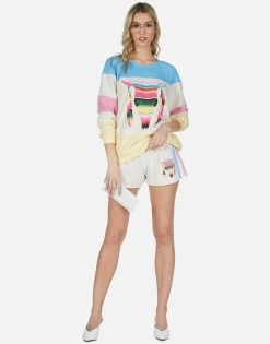 Shanda Striped Bull -dress and personal adornment lauren moshi stripe bull smoking short 4103 FTL 13059 ILSBCPS 02