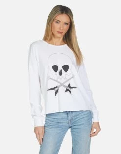 Luella Music Skull 11 Luella Music Skull -dress and personal adornment lauren moshi womens clothing made in usa 2254 CTT 14295 WHT 05