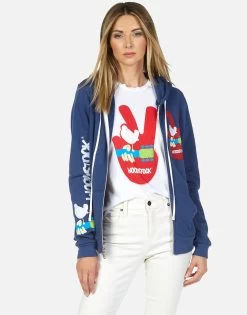 Lennox Woodstock Peace -dress and personal adornment lauren moshi woodstock peace zip up hoodie 1287 CSA 23455 INKBL 02 532d0ab9 792a 4e0f 94ad 526f8cbad5c9