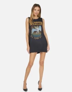 Deanna Led Zeppelin -dress and personal adornment led zeppelin vintage concert mini dress by lauren moshi 3047 RSN 13652 ONX 02