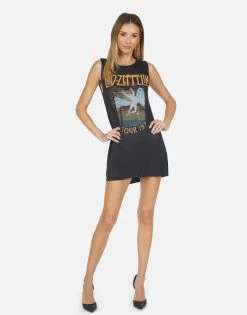 Deanna Led Zeppelin -dress and personal adornment led zeppelin vintage concert mini dress by lauren moshi 3047 RSN 13652 ONX 03