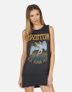 Deanna Led Zeppelin -dress and personal adornment led zeppelin vintage concert mini dress by lauren moshi 3047 RSN 13652 ONX 05