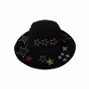 Adina- Bucket Hat W/ Crystal Stars -dress and personal adornment star crystal hat flat