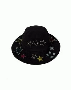 Adina- Bucket Hat W/ Crystal Stars