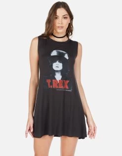 Deanna T-Rex The Slider 10 Deanna T-Rex The Slider -dress and personal adornment t rex the slider sleeveless mini dress lauren moshi 3047 RSN 12815 ONYX 01