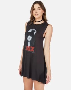 Deanna T-Rex The Slider 13 Deanna T-Rex The Slider -dress and personal adornment t rex the slider sleeveless mini dress lauren moshi 3047 RSN 12815 ONYX 02