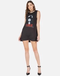 Deanna T-Rex The Slider 11 Deanna T-Rex The Slider -dress and personal adornment t rex the slider sleeveless mini dress lauren moshi 3047 RSN 12815 ONYX 04