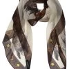 Victoria Horse Silk Chiffon Scarf -dress and personal adornment tan 1 zoom fd40a8d8 8088 4a87 8474 750ca9e2049c